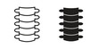 © Raj - Spinal column icon logo design element. minimalist style icons