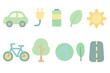 © Hubba Bubba - Eco-friendly, sustainability flat icon set. Environment, nature icons flat collection