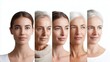 © fotofabrika - Different stages of woman’s life represented by facial transformations over time