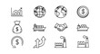 © maximon4ik - Simple linear icons of global economy and industrial growth