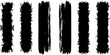 © your fav vectors  - Five vertical grunge borders with distressed edges on a white background