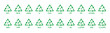 © sidiqyunanda12 - Collection of plastic recycling icons. Set of recycled plastic vector in triangle shape green color. Icon set of hdpe, pp, pet, ldpe and pvc. Ecological recycling code. Flat style