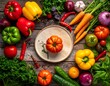 © OLGA DANA - fresh vegetables on wooden table