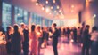 © hao - Blurred shot of business people at party or corporate event in office center. High quality