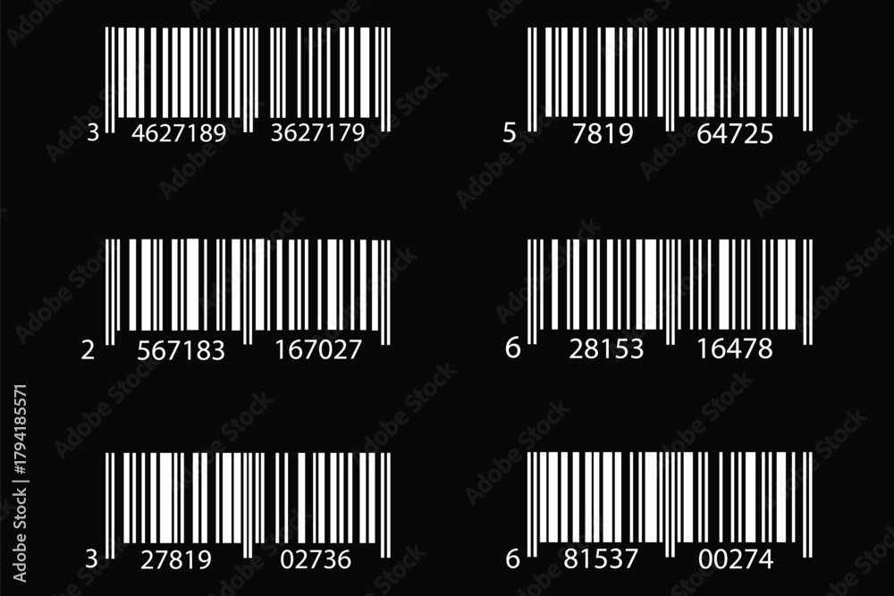 QR Code with text scan me icon and barcode icon collections. Dummy ...