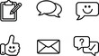 © Roksana - Set of feedback and communication icons