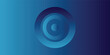 © Ahmad - Abstract background with three-dimensional concentric blue circles on a dark gradient.