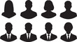 © Sumi - Diverse Silhouette Avatars of Men and Women in Business Attire
