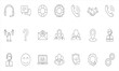 © TAWHID;EPS,JPG STOCK - Set of customer service icons representing support, communication, and assistance concepts for business and digital purposes