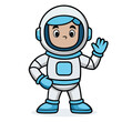 © Wijack - design logo vector cartoon icon mascot illustration astronaut