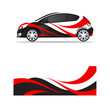© Ibnu - creative blue black wrapping car decal elegant concept design