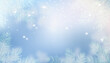 © Hanna - A blue winter sky with falling fluffy snowflakes and fir tree branches. A deblurred Christmas vector background with soft light effects for holiday wallpapers, posters, banners, and greeting cards.