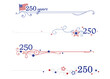 © MLWilson - A set of American semiquincentennial 250th birthday divider lines