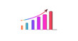 © khalil - Bar Chart / Column Graph Showing Steady Growth, PNG Isolated on Transparent Background – High-Detail, Ranked Illustration