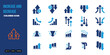 © taufiq - Increase and Decrease colored icon set vector design good for web and mobile app