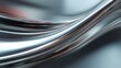© buraratn - Smooth metallic abstract background with flowing curves and reflective surface showcasing elegance and modern design aesthetics in dynamic silver tones