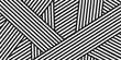 © Arthapicture - Bold black and white abstract geometric background with thick diagonal lines intersecting to form sharp triangular shapes, creating a dynamic, high-contrast optical illusion pattern.