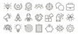 © Pedro - Corporate culture, leadership and teamwork icon set. Mission, vision, strategy, success and values thin line vector editable stroke illustration icons.