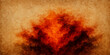 © DAKU MOHARAJ - Hot red orange fire inferno with burning paper texture and dark grunge smoke background design