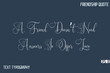 © Pleasant Mode - A Friend Doesn’t Need Answers To Offer Love     -Friendship Message Premium Cursive Calligraphy Handwritten Text