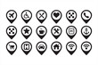 © ALI - Comprehensive service pin collection for travel apps and digital mapping