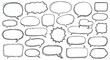© Shoaib - Collection of various handdrawn speech bubbles
