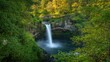 ©  AugmentArt - My favorite waterfall from my summer vacation, natural beauty, seasonal change