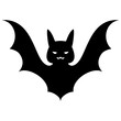 © Nareerat - Halloween Bat Vector Spooky Silhouette Black Scary