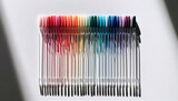 A nail polish color swatch collection, Ai generated image