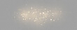 © Vector light Studio - The dust sparks and golden stars shine with special light. Vector sparkles on a transparent background. . Stock royalty free vector illustration. PNG