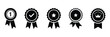 © Oliver Vandenberg - Verified badge icon tick symbol vector approved check mark icon. Set of verified badge symbol collection. Profile verified badge. Guaranteed signs. Certificate badge quality certify icon.