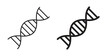 © basit - DNA icon with editable stroke and flat vector pack