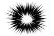 © PNG Kingdom  - Comic book explosion burst effect with graphic star shape and sharp black rays extending from a bright white flash