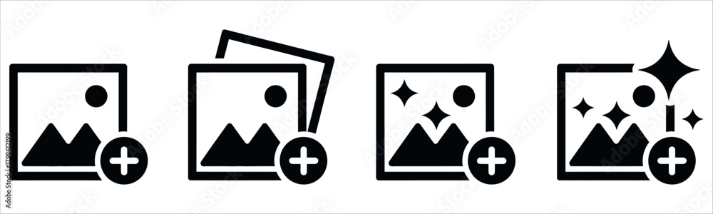 Add a stunning professional touch with these modern image upload icons ...