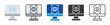 © Iconjam - computer vision icon set multi style various collection