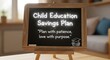 © Aethera - Chalkboard Displaying a Child Education Savings Plan with Motivational Quotes