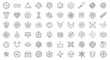 © Googl - Collection of various hand drawn doodle icons and symbols including clock, heart, house and abstract shapes