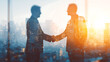 © iPhoto - Business handshake agreement deal partnership corporate success concept
