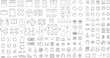 © Ajit - Collection of architectural floor plan symbols and furniture layouts, isolated on