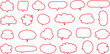 © Afshan - collection of hand drawn doodle speech bubbles various empty bubbles vector illustration