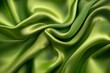 © mehaniq41 - Rich green silk fabric gracefully draped, casting soft shadows. Smooth texture enhances silky sheen under gentle lighting. Neural network AI generated