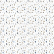 © Milana - Neutral winter forest pattern with abstract trees, mountains and stars in soft muted colors