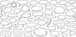 © scar - Collection of Hand-drawn Speech Bubbles and Thought Clouds for Communication and Design Elements