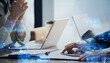 © metamorworks - Group of business people meeting and digital technology concept