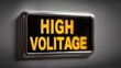 © Oulaphone - A warning sign indicating 'HIGH VOLTAGE,' emphasizing electrical safety and caution around high voltage areas.