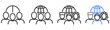 © Difaraicon - The Ultimate ethnicity Styles with Variations Line of icon set vector illustration