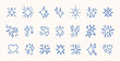 © Andrei - Blue sparkle doodle icon set hand drawn hand drawn stars hearts shiny bursts children sketch symbols on white background for planners scrapbooking cute kids decoration digital fun design element pack