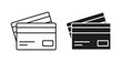 © Annimo - Insurance card icon line and filled style suitable for web and mobile application