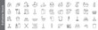 © marufpro555777 - Mega collection of Cleaning, hygiene and housekeeping line icon set – editable outline symbols of washing, soap, mop, trash, laundry, sanitizer
