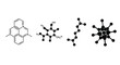 © Nur - Collection of black molecule structures for design